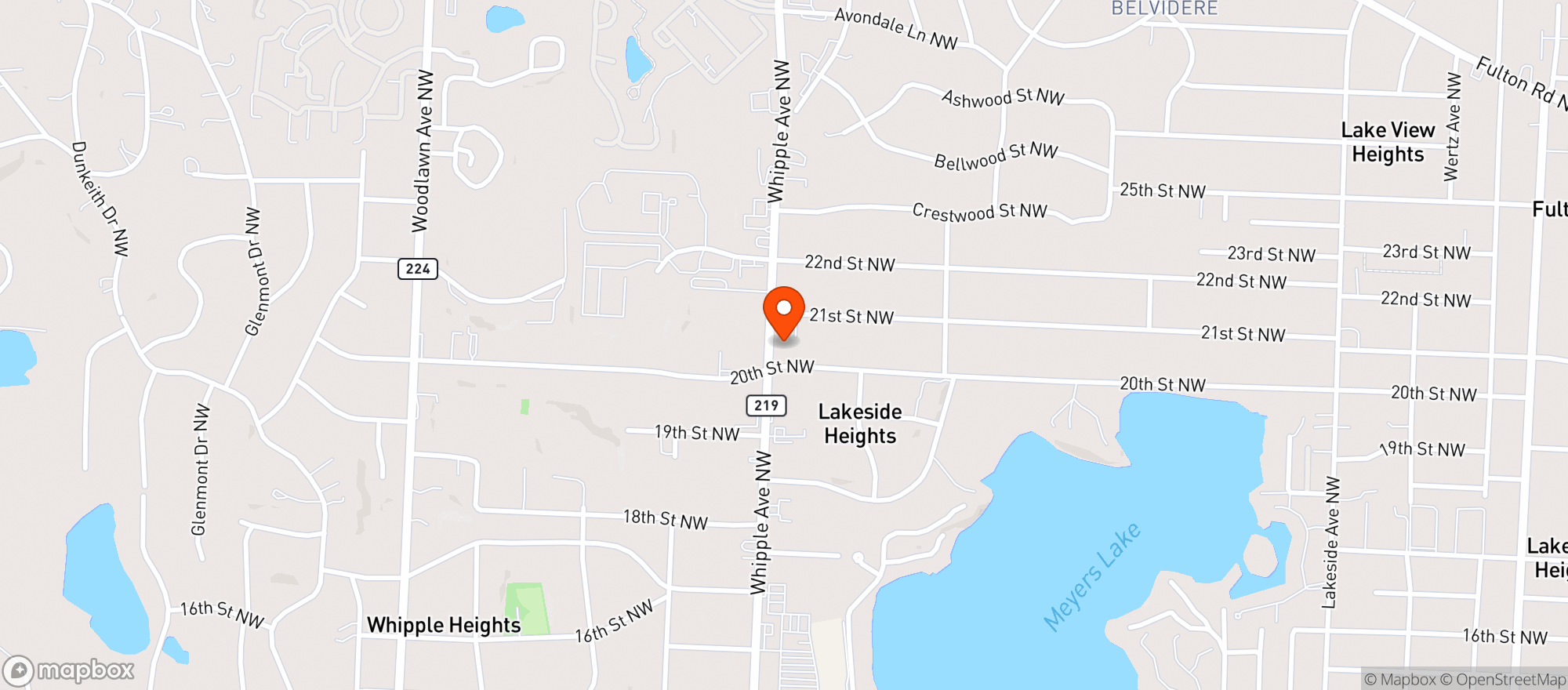 Map showing Olive Branch Ntrl Hlth Foodctr