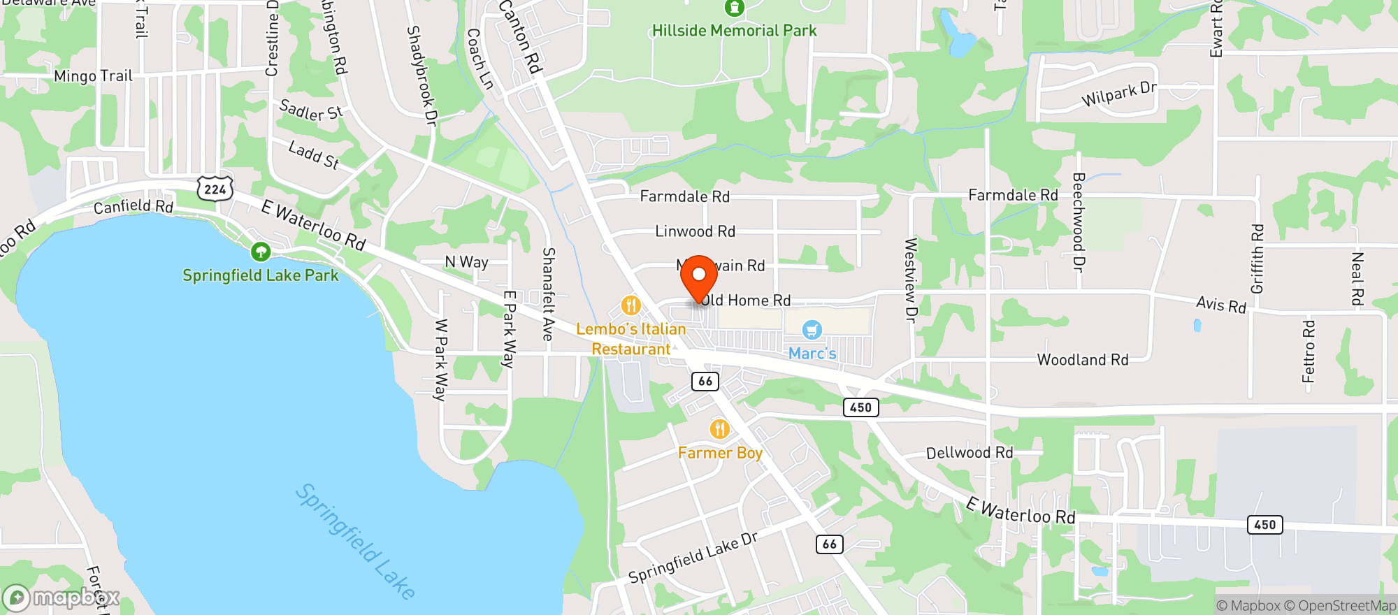 Map showing Giant Eagle