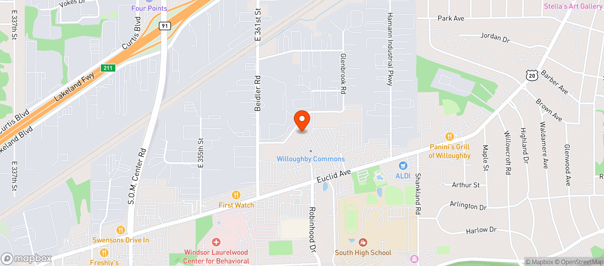 Map showing Giant Eagle