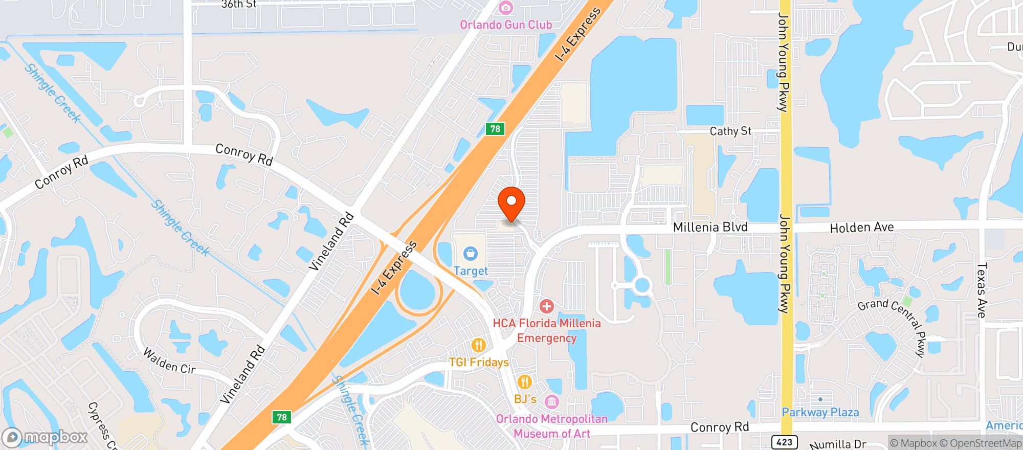 Map showing Naradeva Thai(closed)