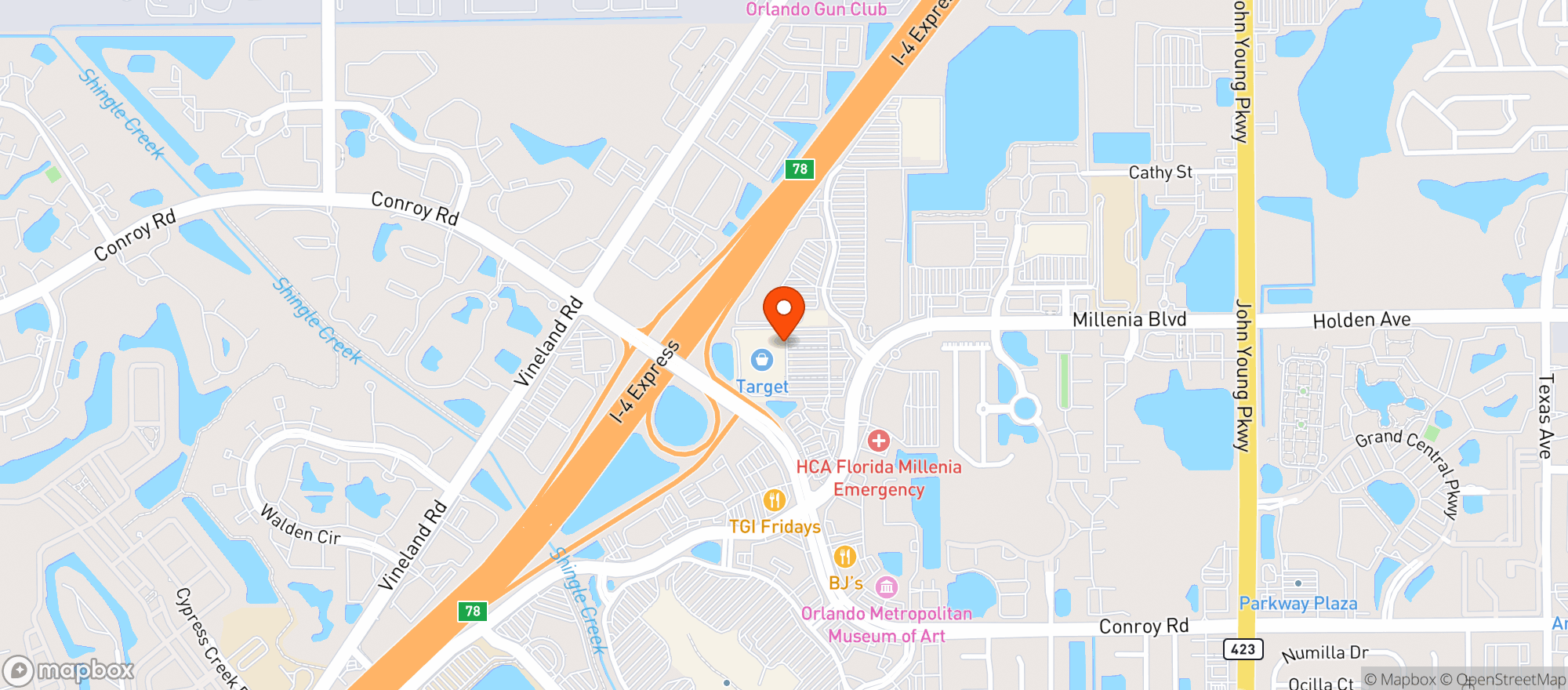 Map showing Supertarget
