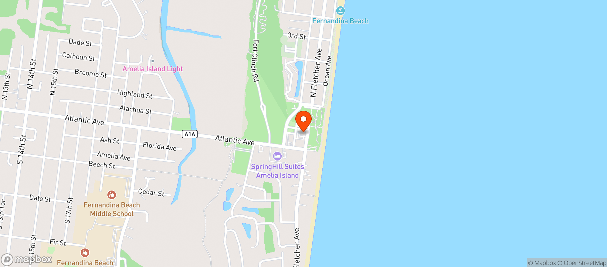 Map showing Salt Life Food Shack