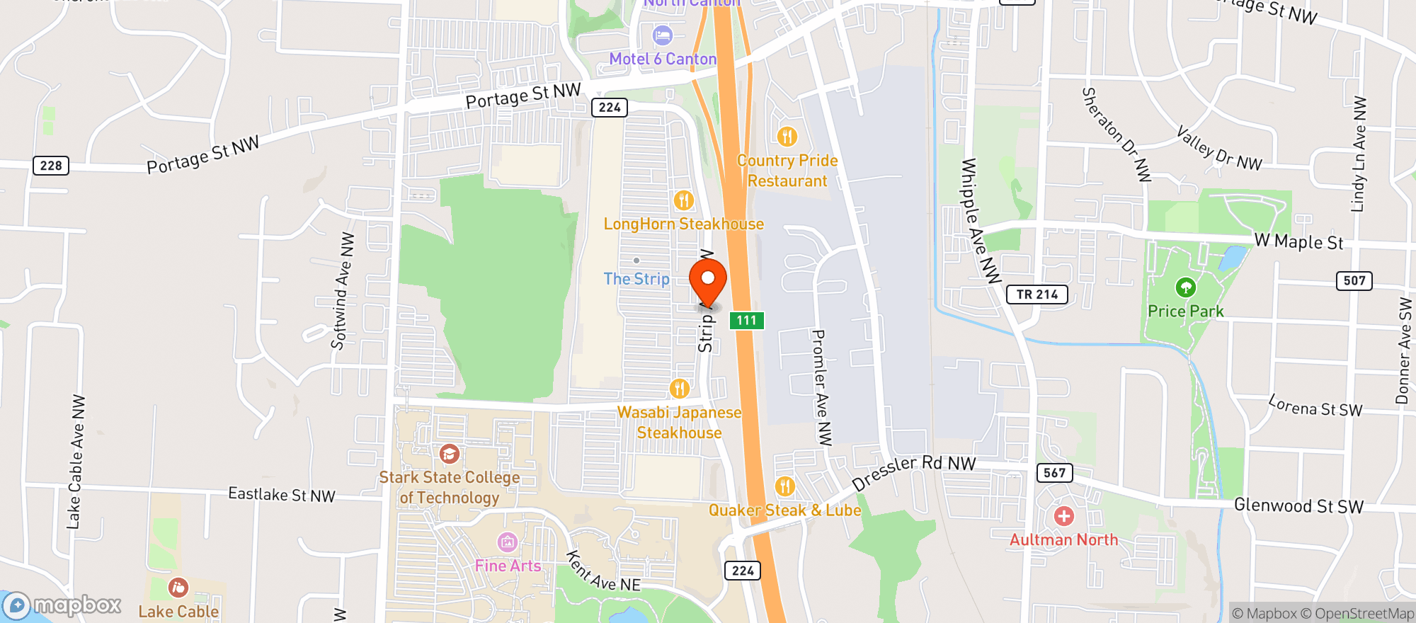 Map showing Giant Eagle