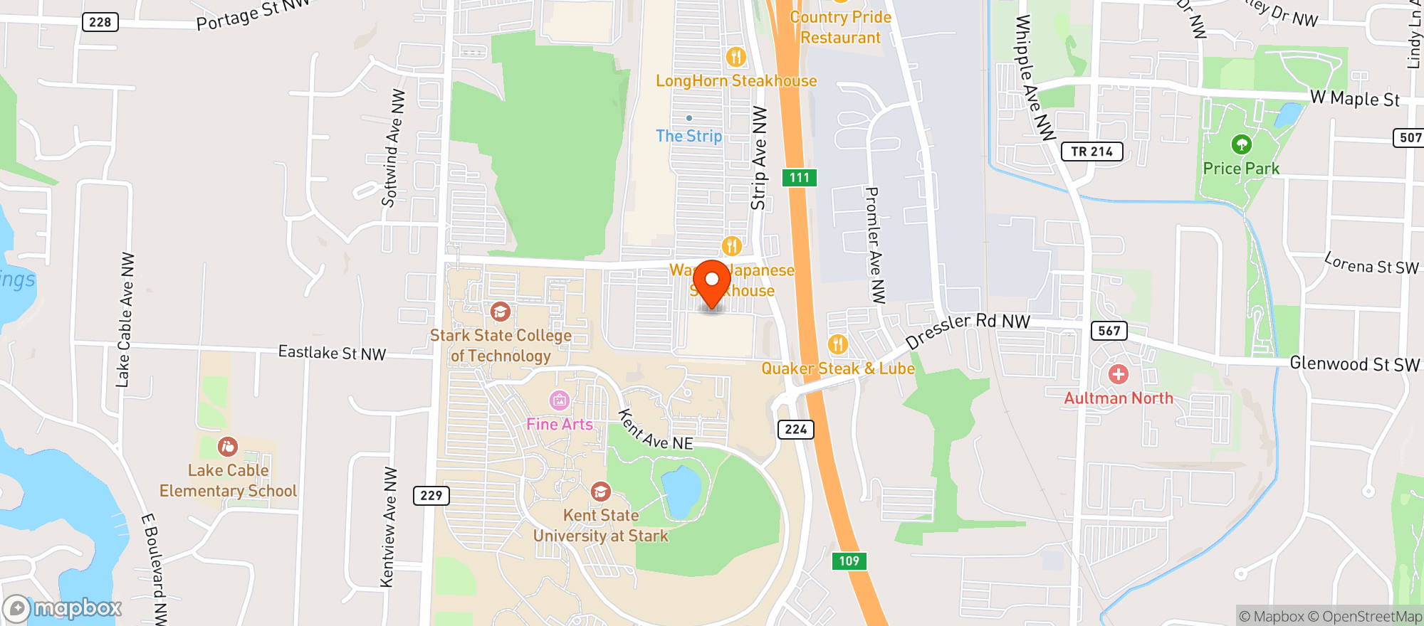 Map showing Walmart Store #2361