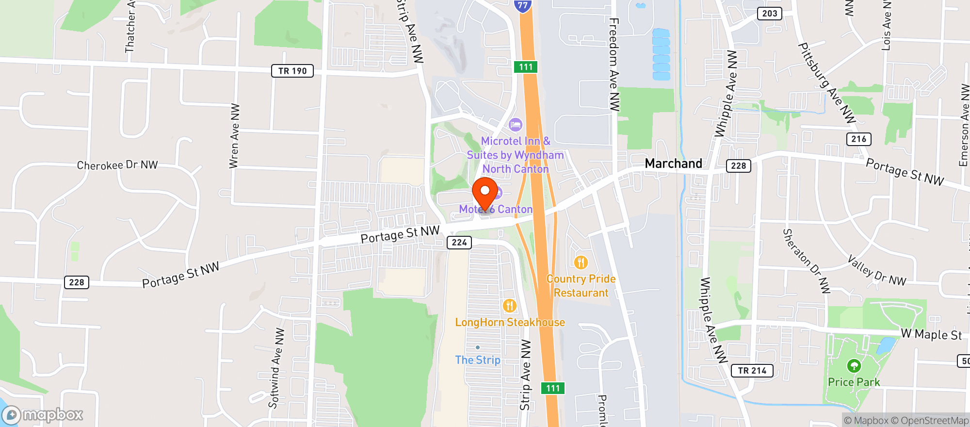 Map showing Bp To Go #6218