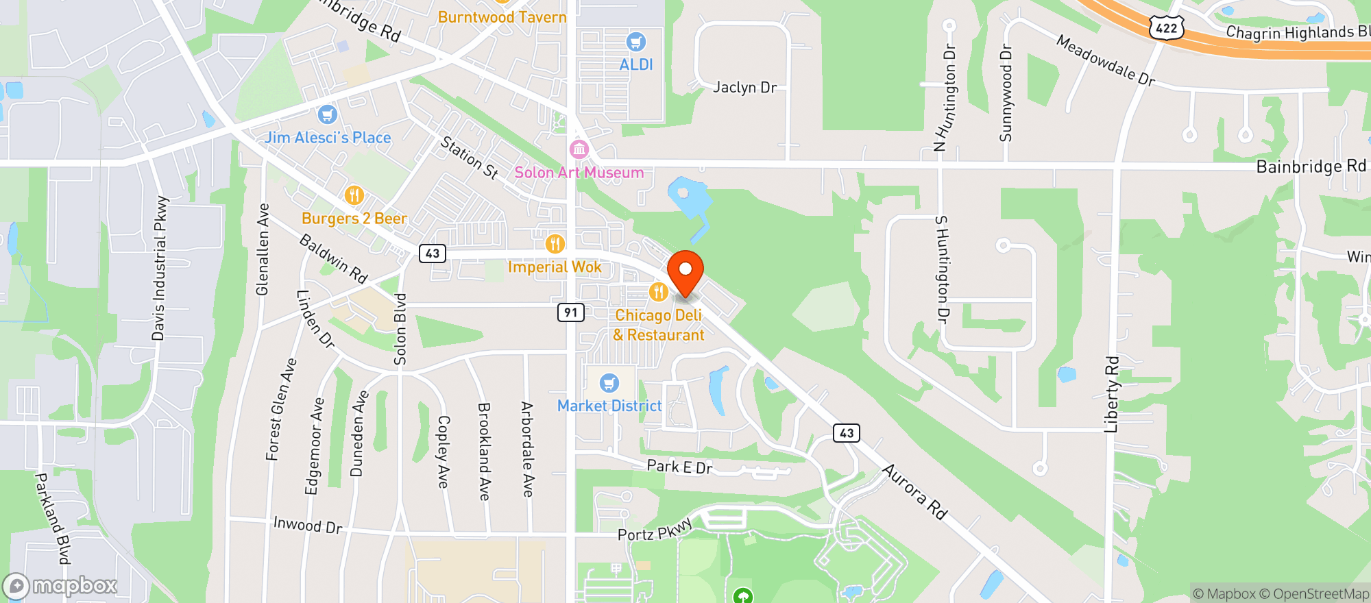 Map showing Market District - 0228 - Solon