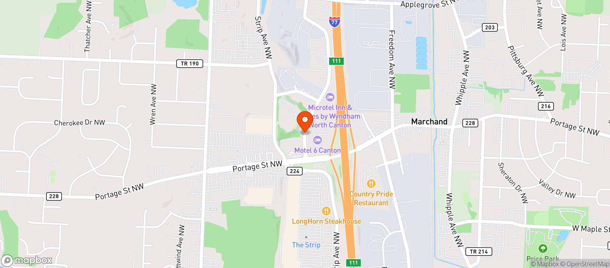 Map showing Eagles Lodge