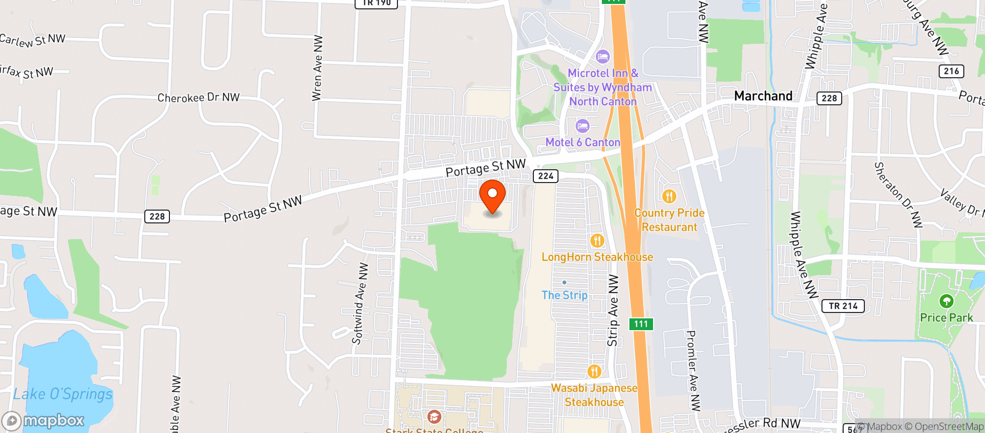 Map showing Sams Club #6317