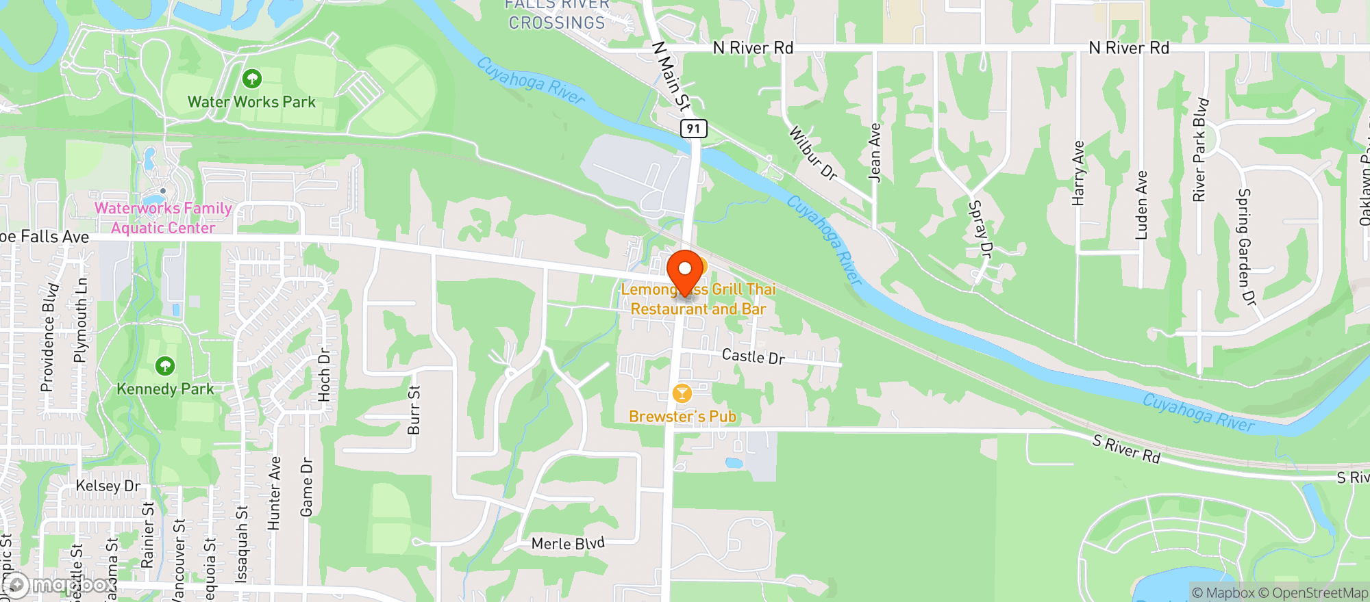 Map showing Gray Mart