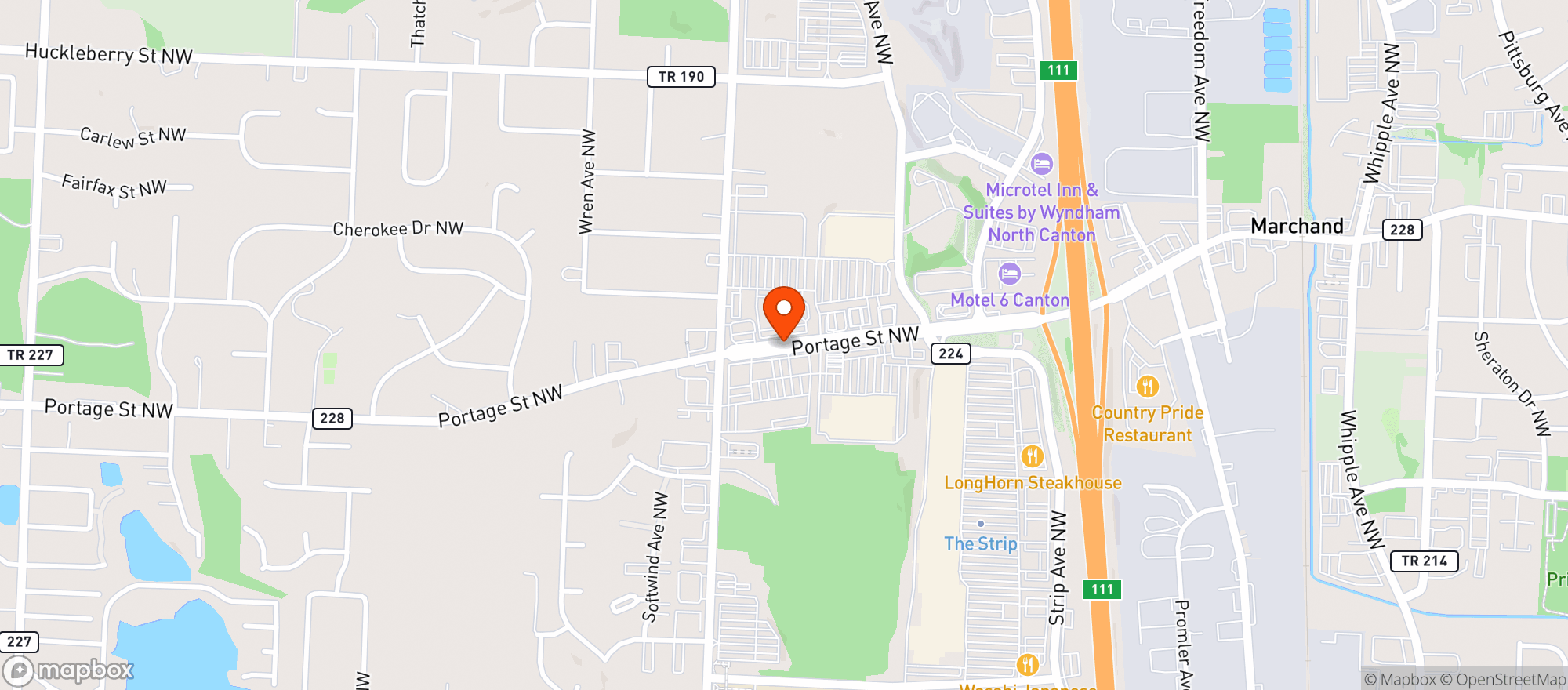 Map showing Discount Drug Mart