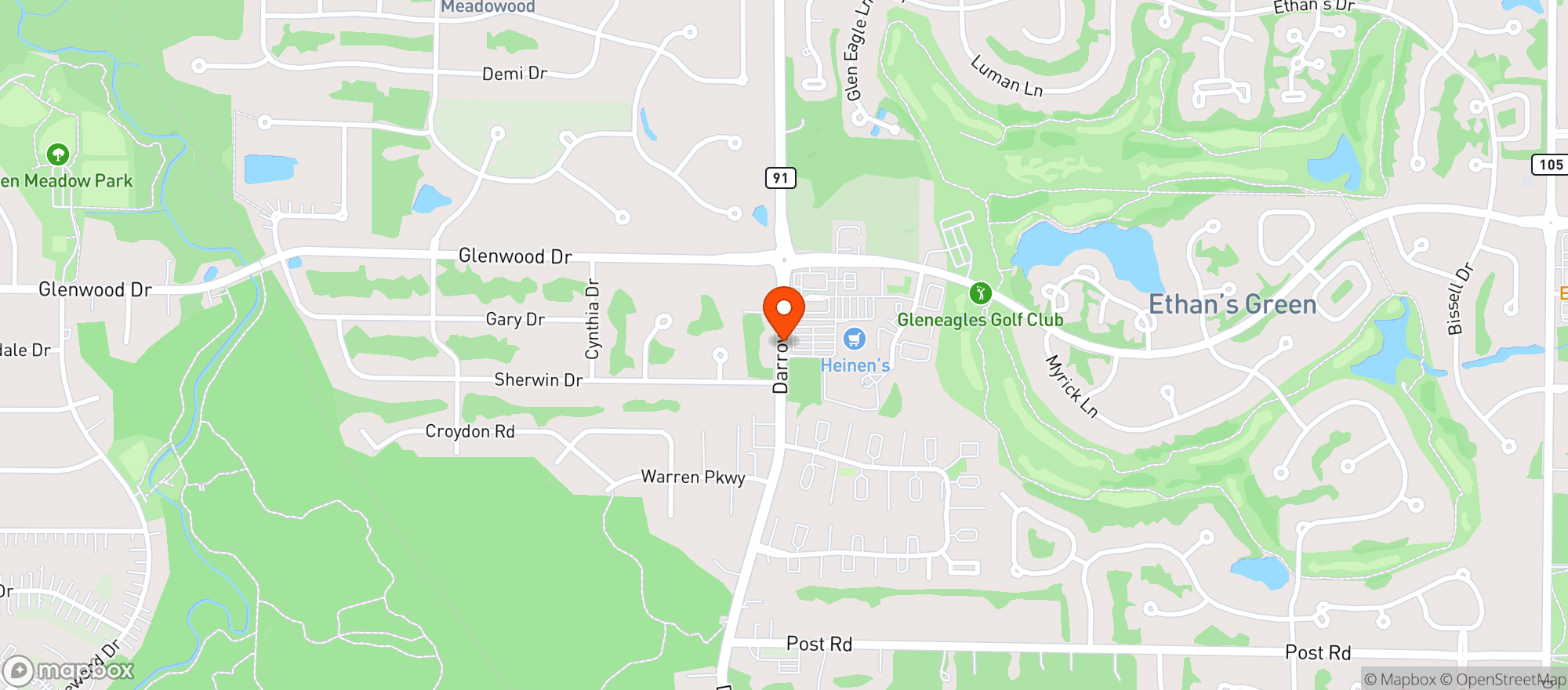 Map showing HEINENS