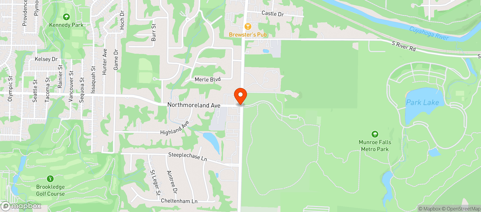 Map showing Cornerstone Market And Deli