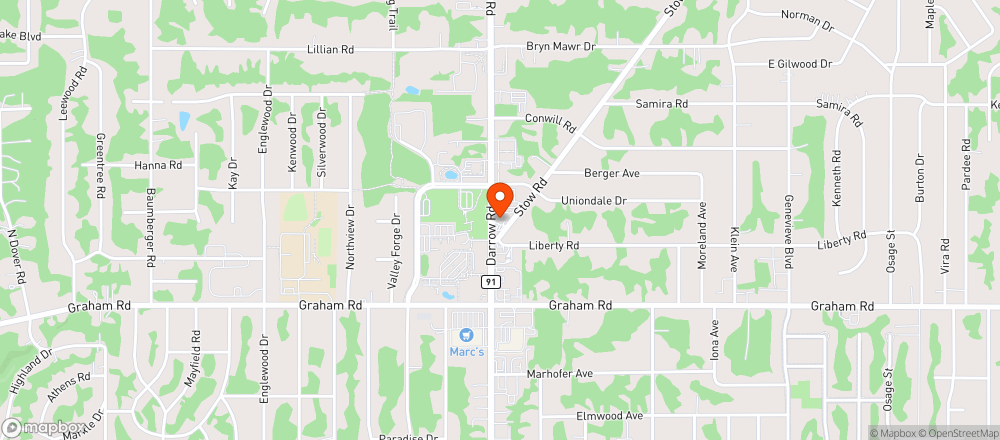 Map showing Giant Eagle