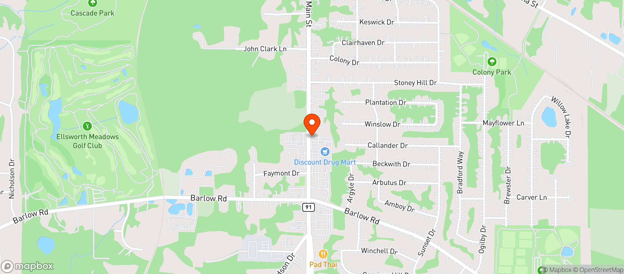 Map showing Discount Drug Mart