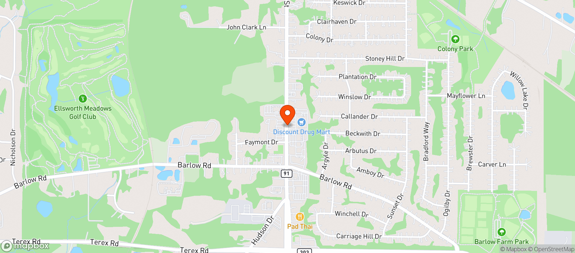 Map showing Don Patron Mexican Grill