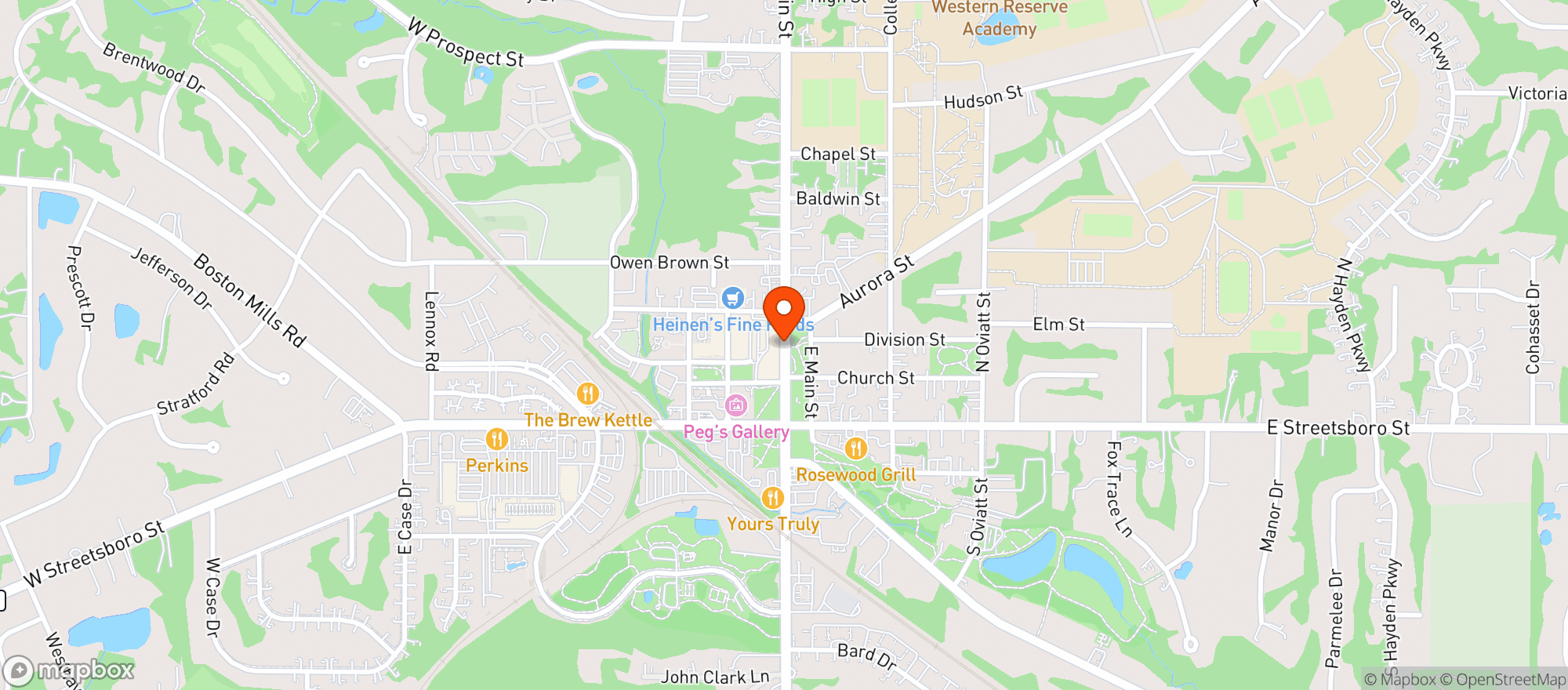 Map showing Hudson On The Green