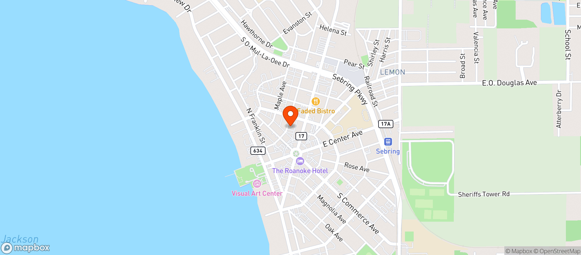 Map showing Bc Billiards