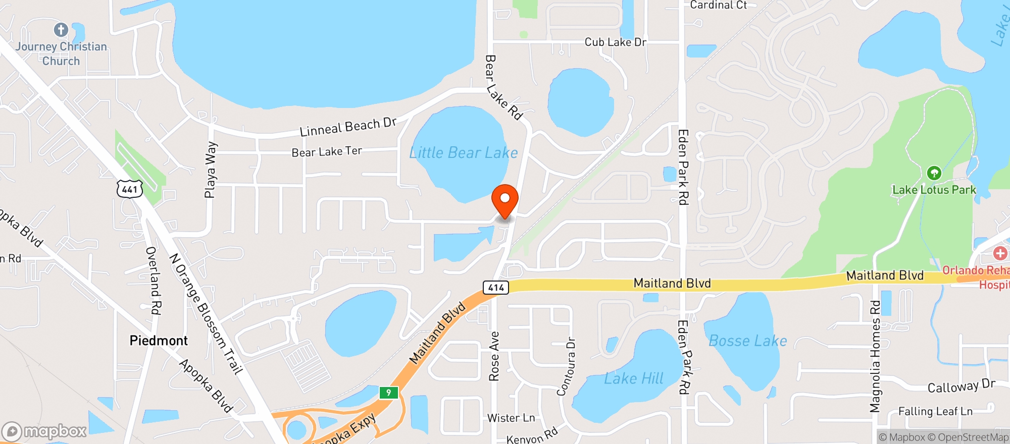 Map showing Quick Serv