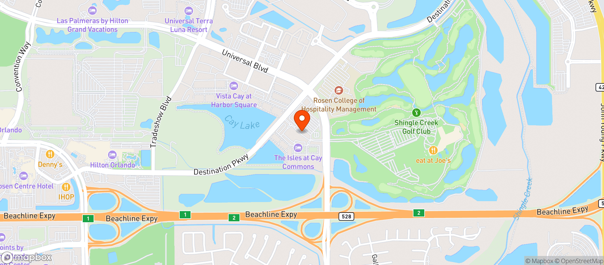 Map showing Universal Liquor