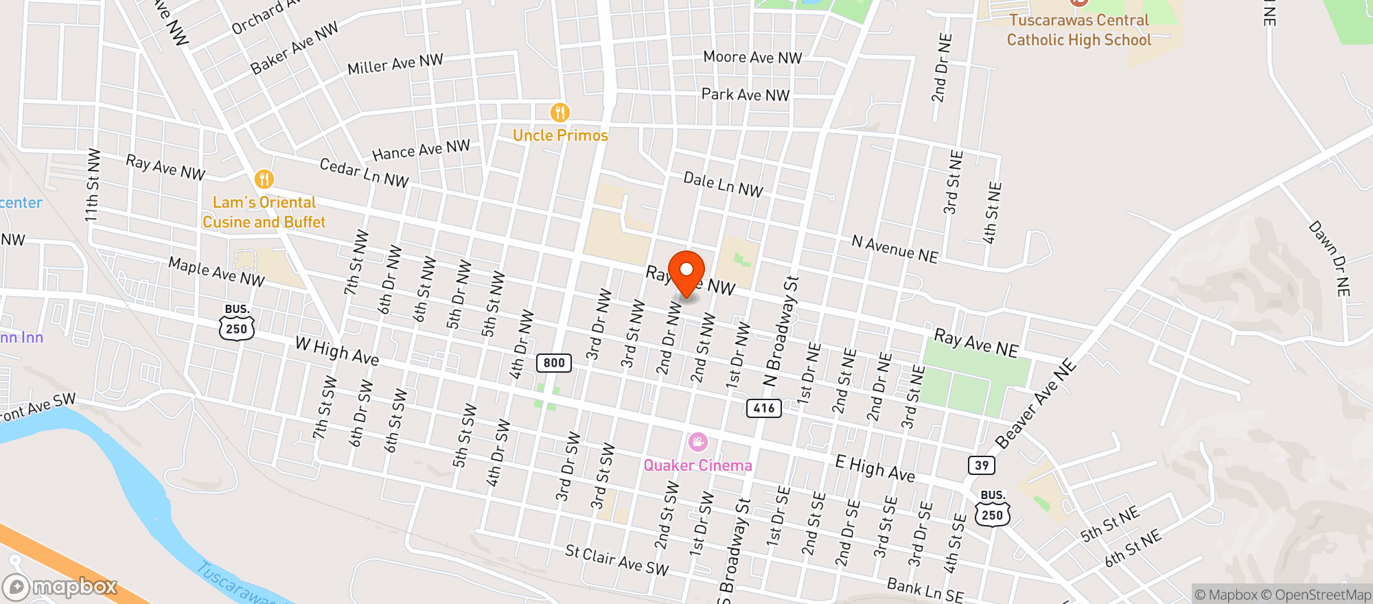 Map showing Discount Drug Mart #26