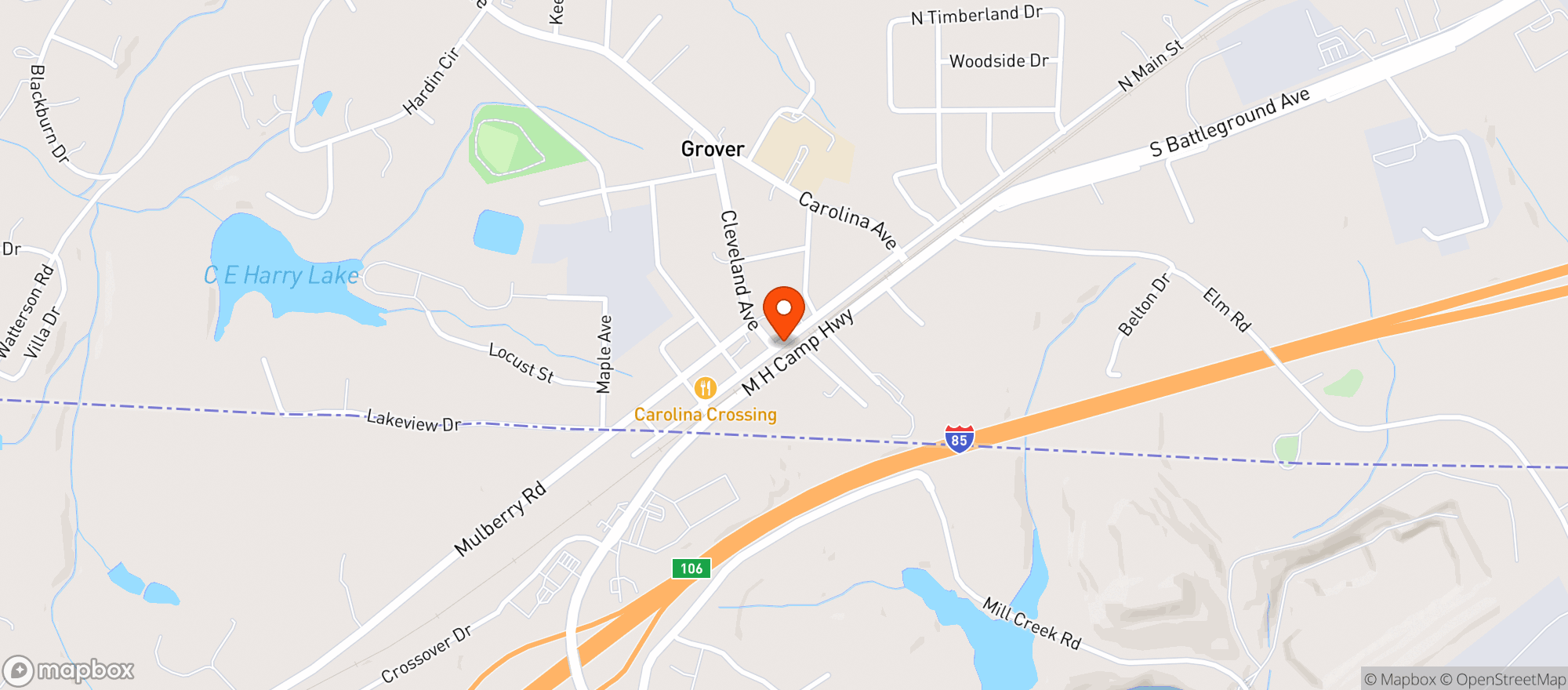 Map showing Crowntown Cannabis