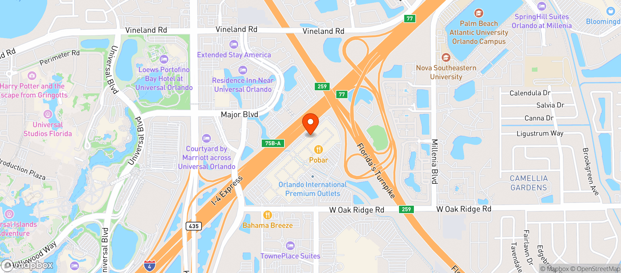 Map showing Gnc