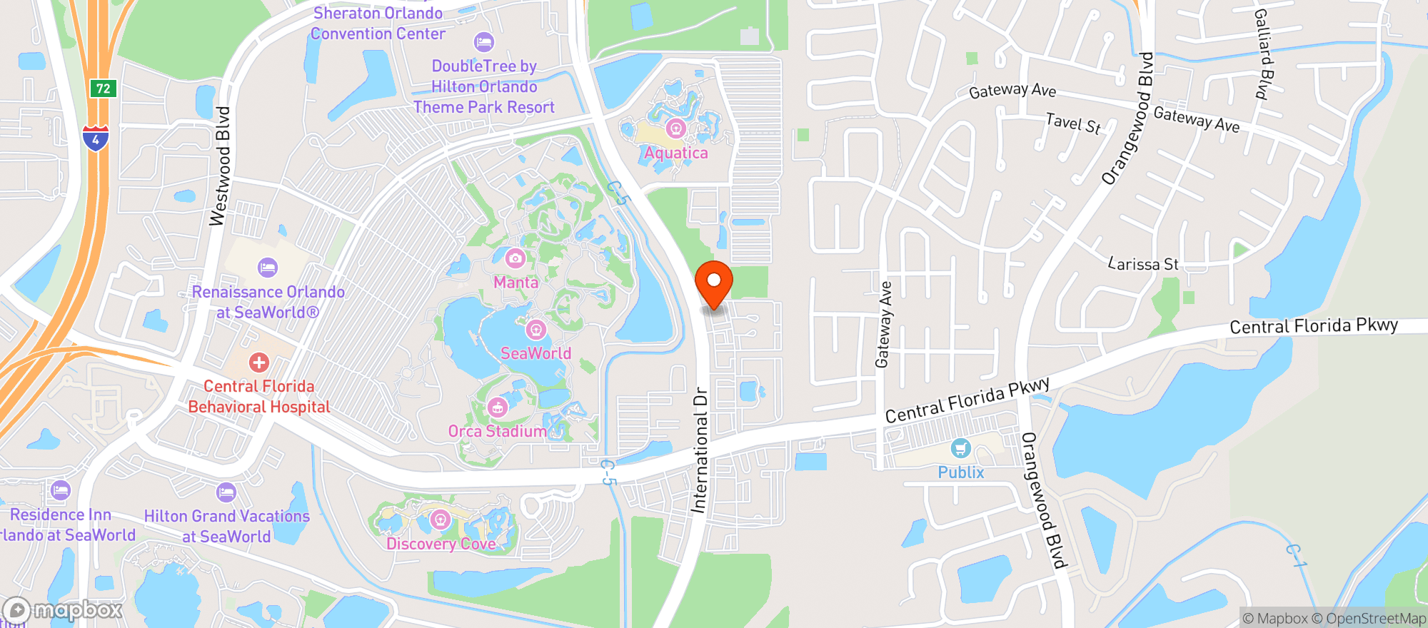 Map showing Mellow Mushroom #182