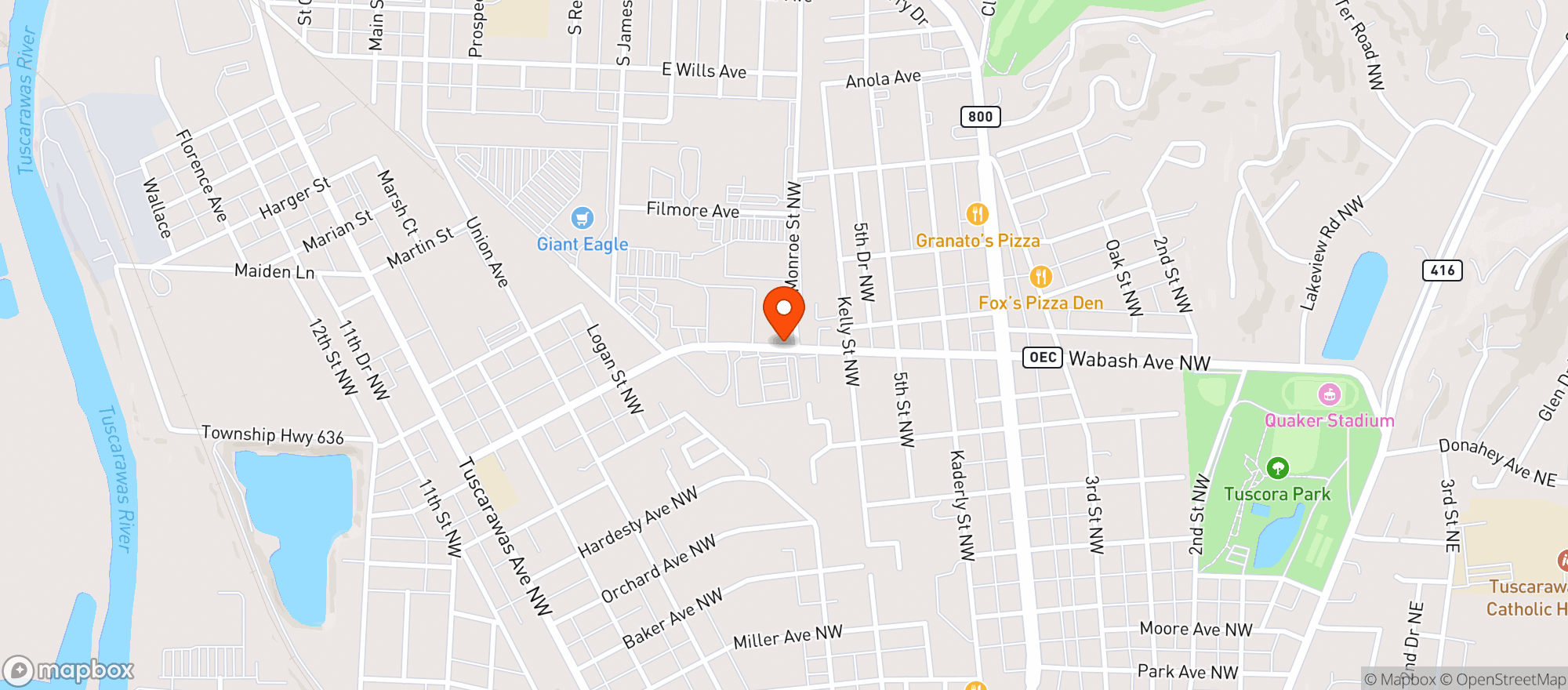 Map showing El Tlaquepaque Mexican