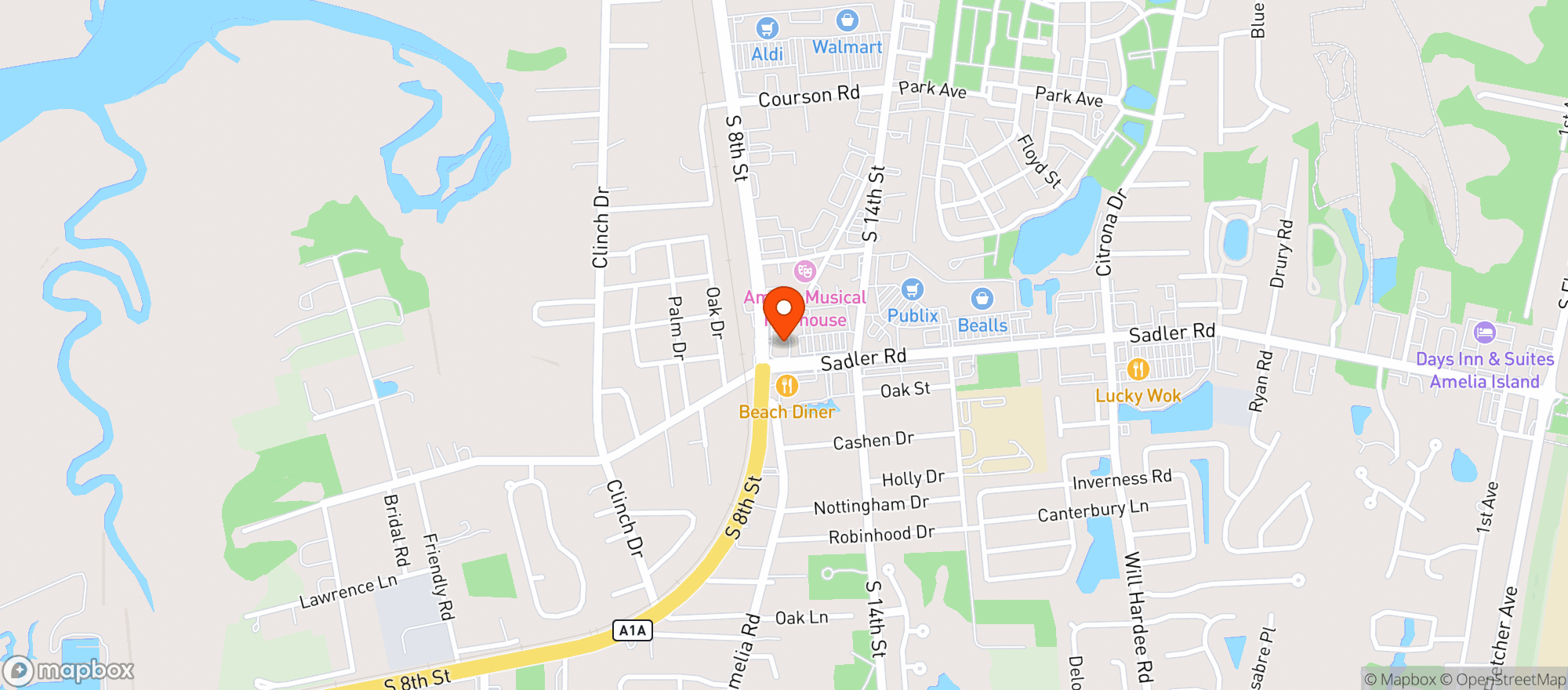 Map showing Circle K #2745046