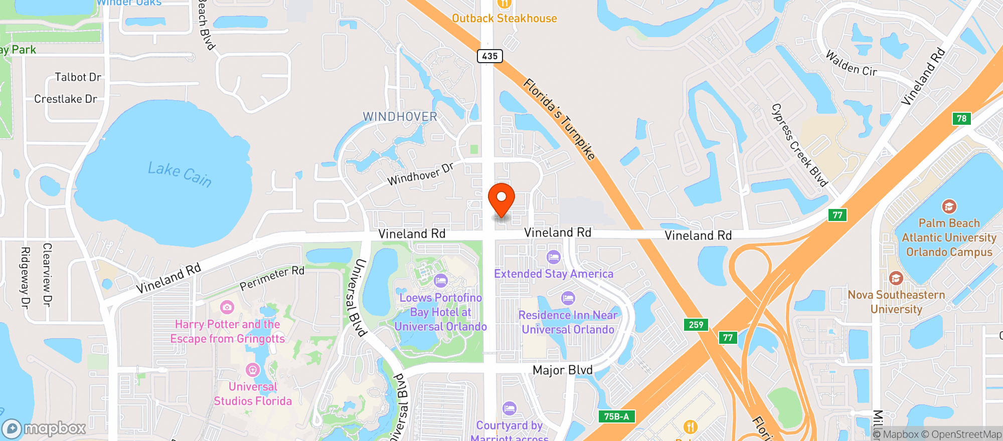 Map showing Sunshine Food Mart 560