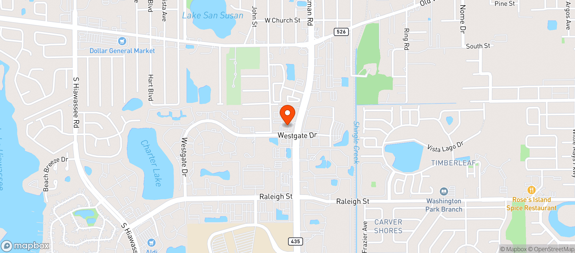 Map showing Circle K #2708961