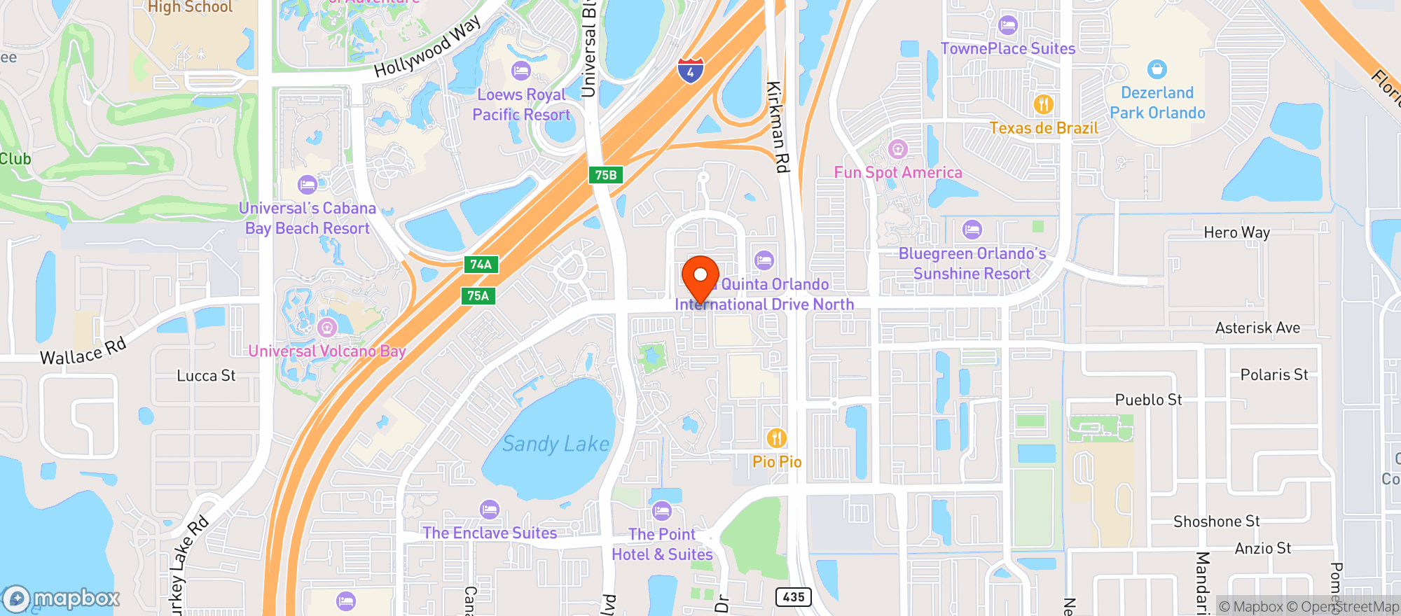 Map showing Red Lobster