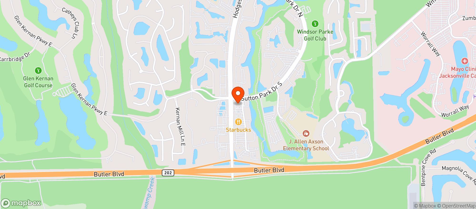 Map showing Walgreens