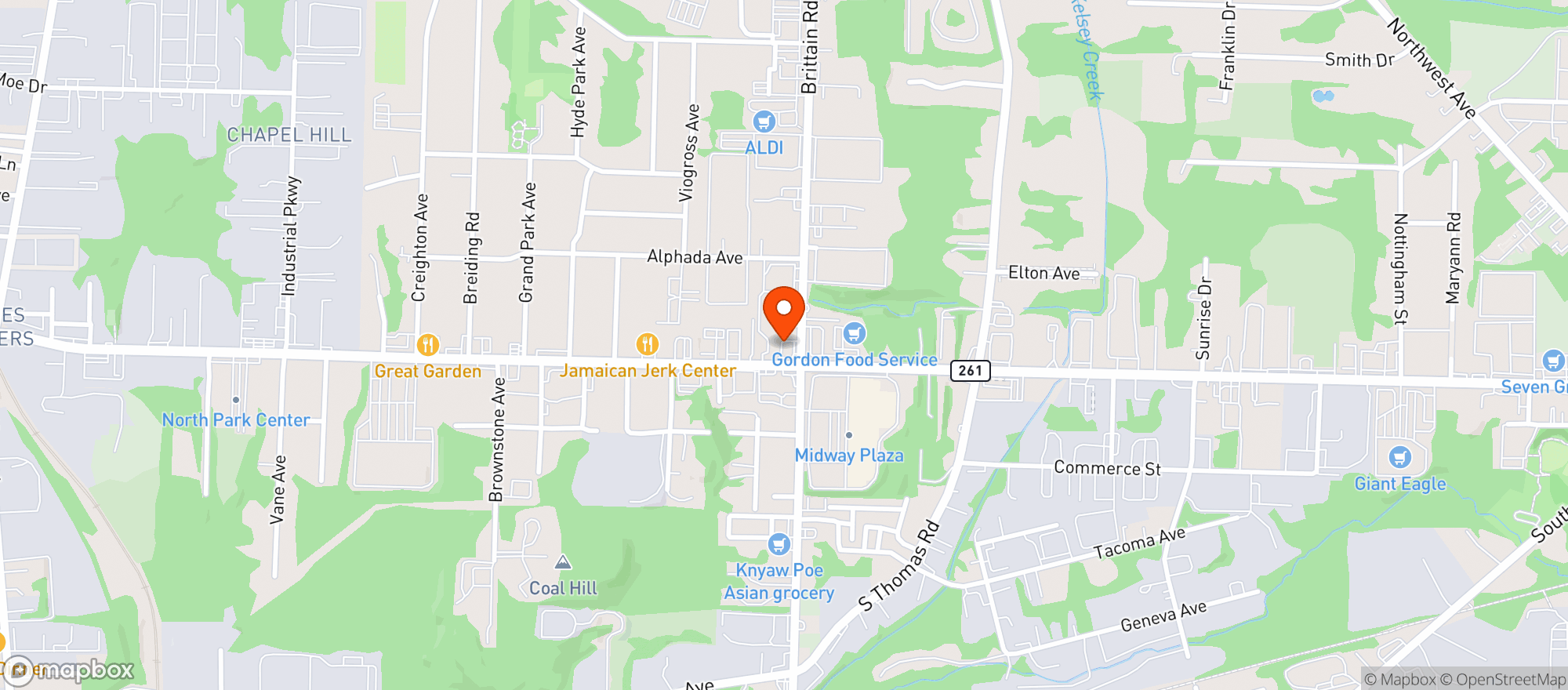 Map showing Bp Shop #5545