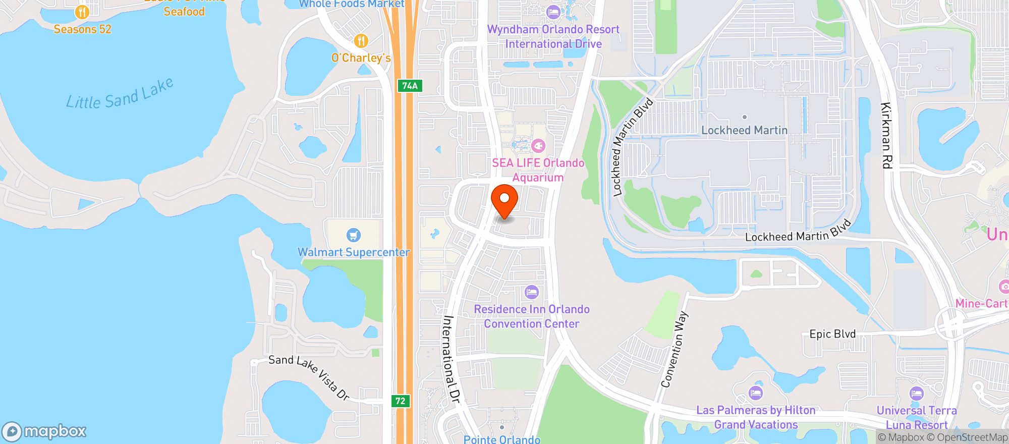 Map showing Cafe Tu Tu Tango