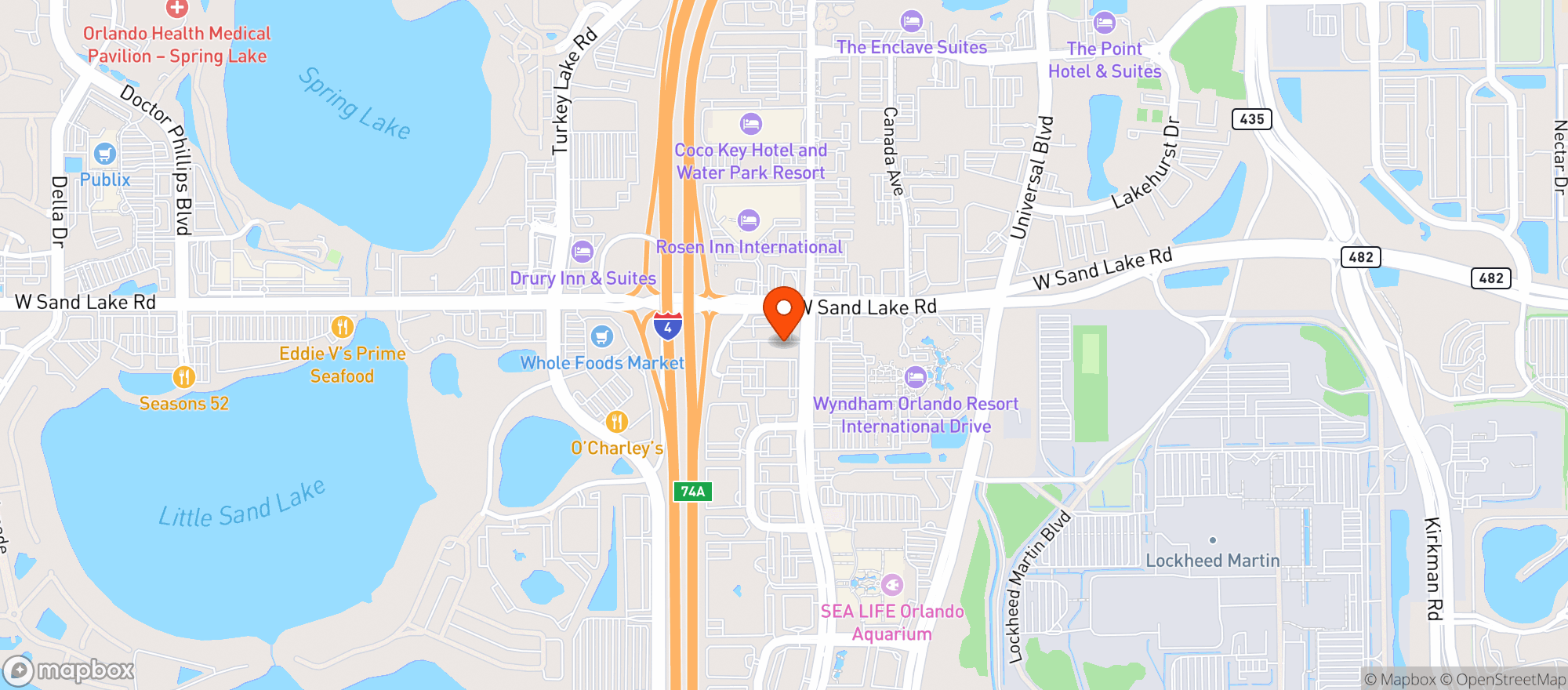 Map showing Toms Watch Bar