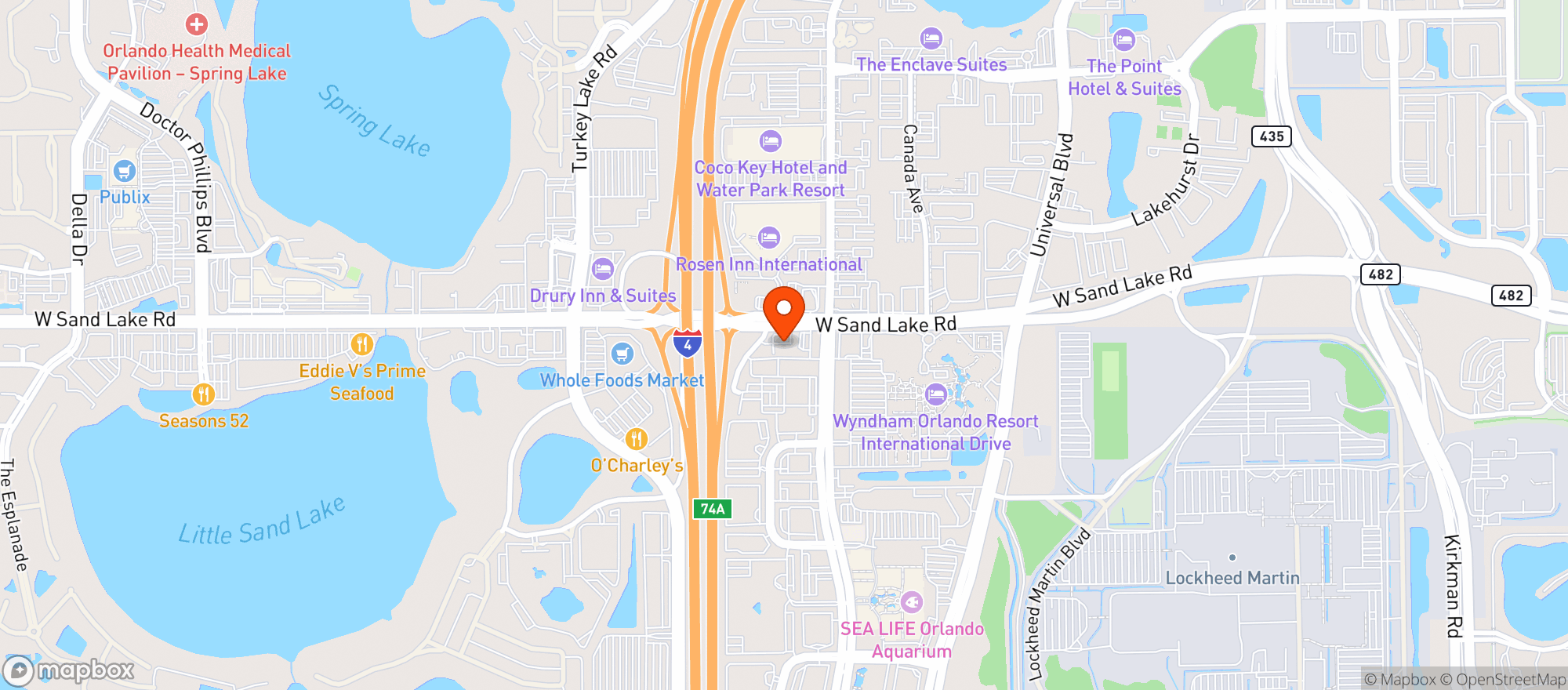 Map showing Circle K #8960