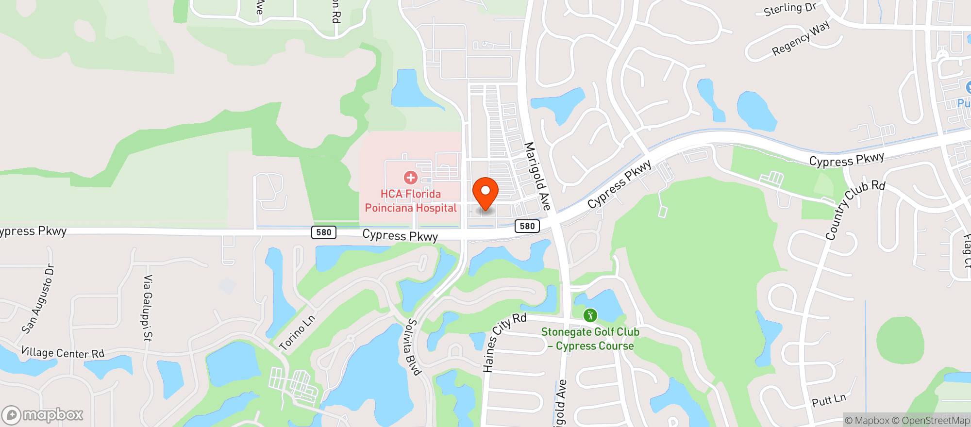 Map showing Brisas Del Caribe (Closed