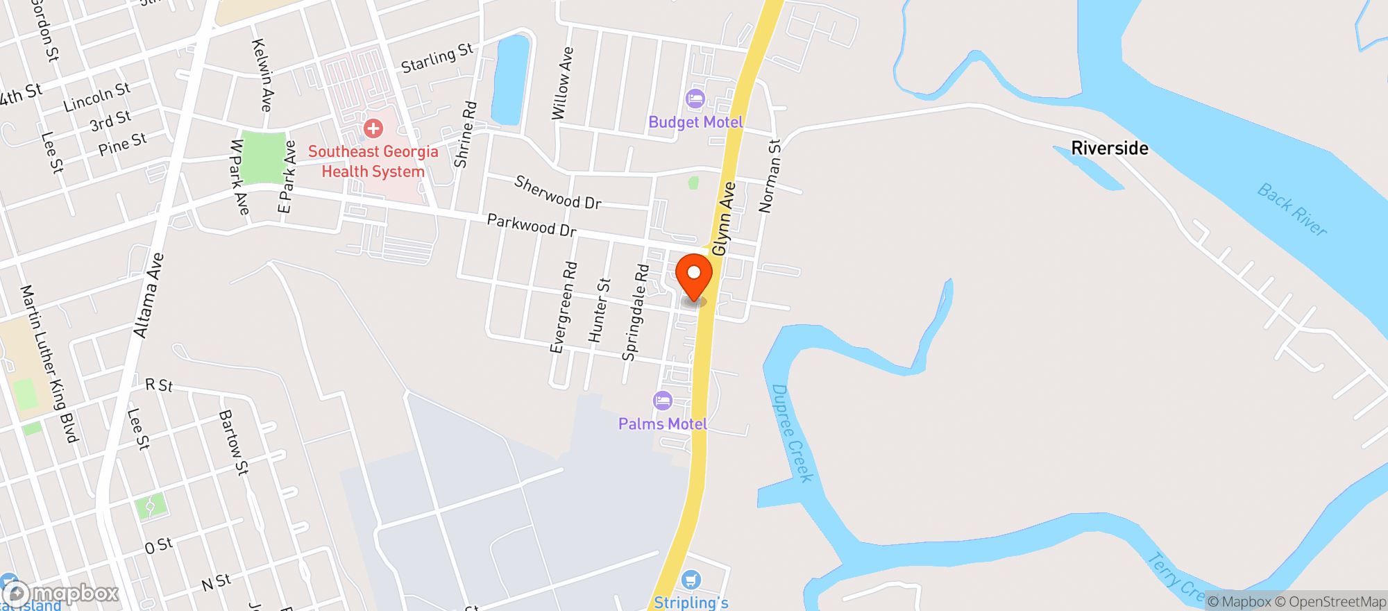 Map showing Snappy Food Mart -Hra5384
