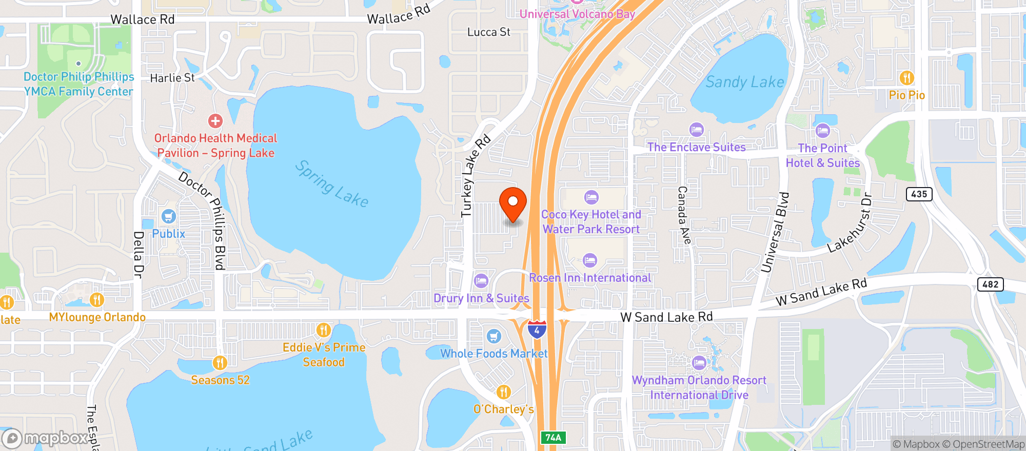 Map showing Gnc