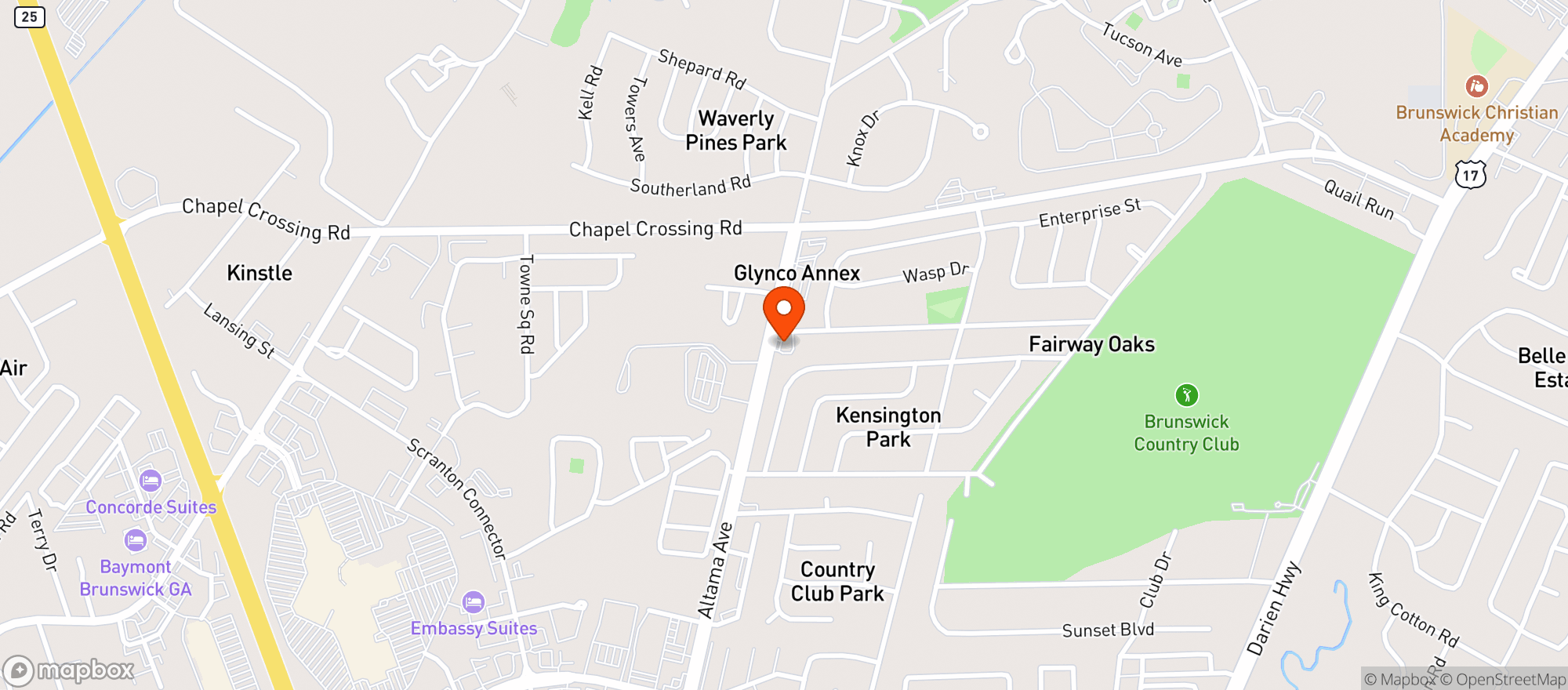 Map showing Nnn Package Shop (Blk)