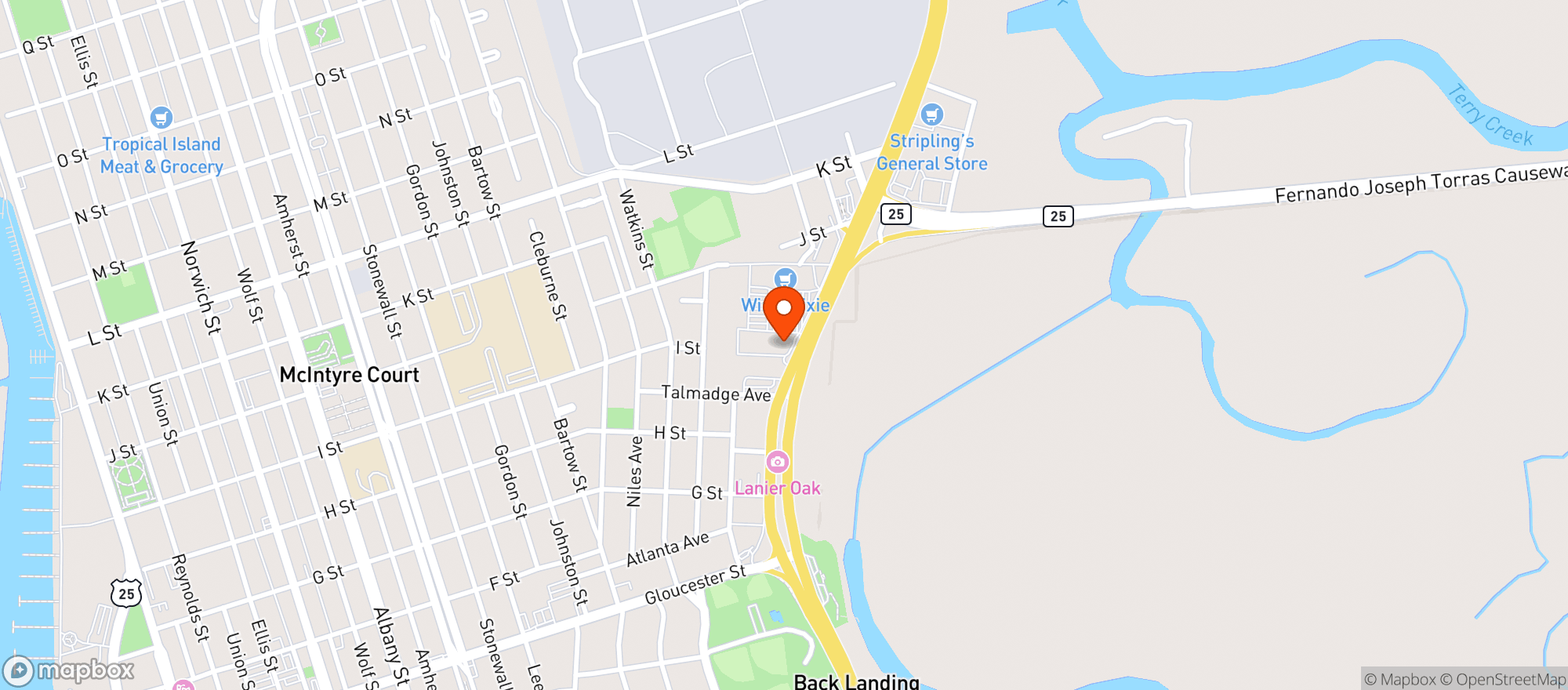 Map showing OG SMOKE SHOP