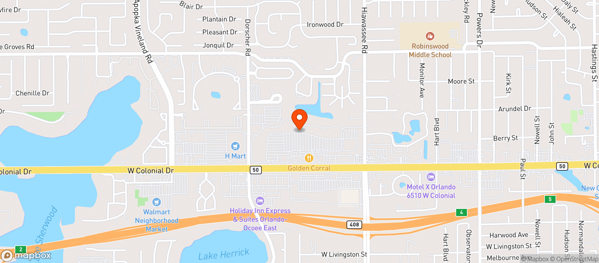 Map showing Gnc - 7560 - Highland Lakes Center