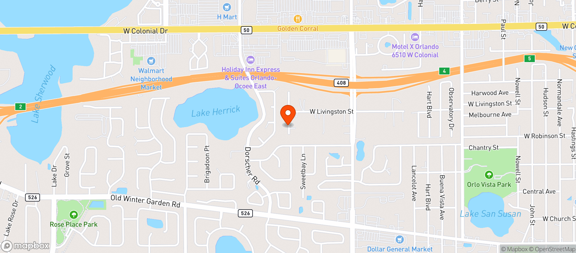 Map showing Blue Lotus Wellness