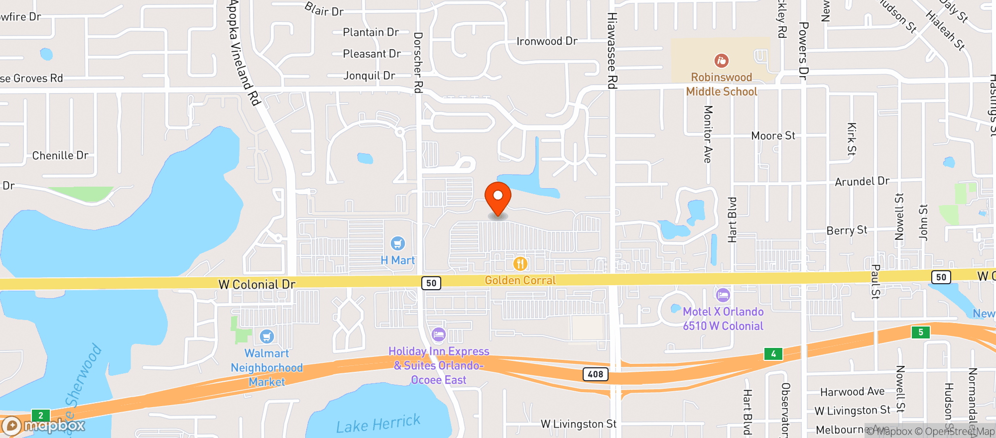 Map showing Timehri Restaurant