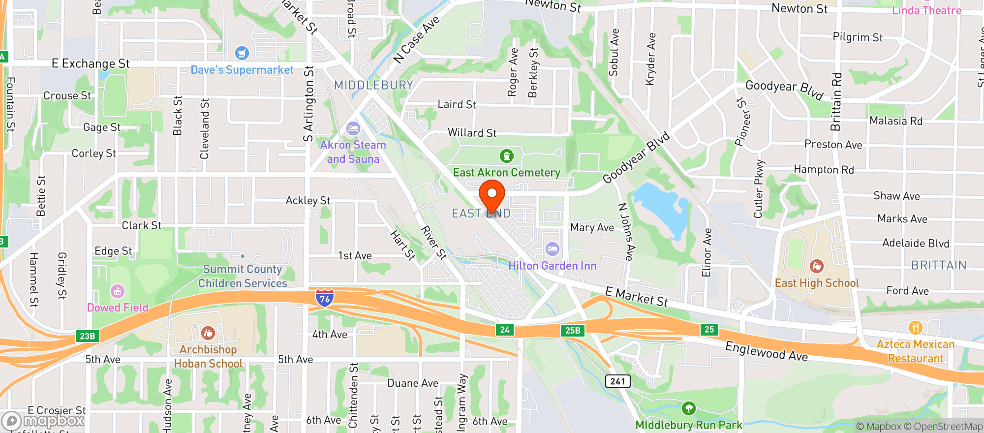 Map showing Eighty-three Brewery