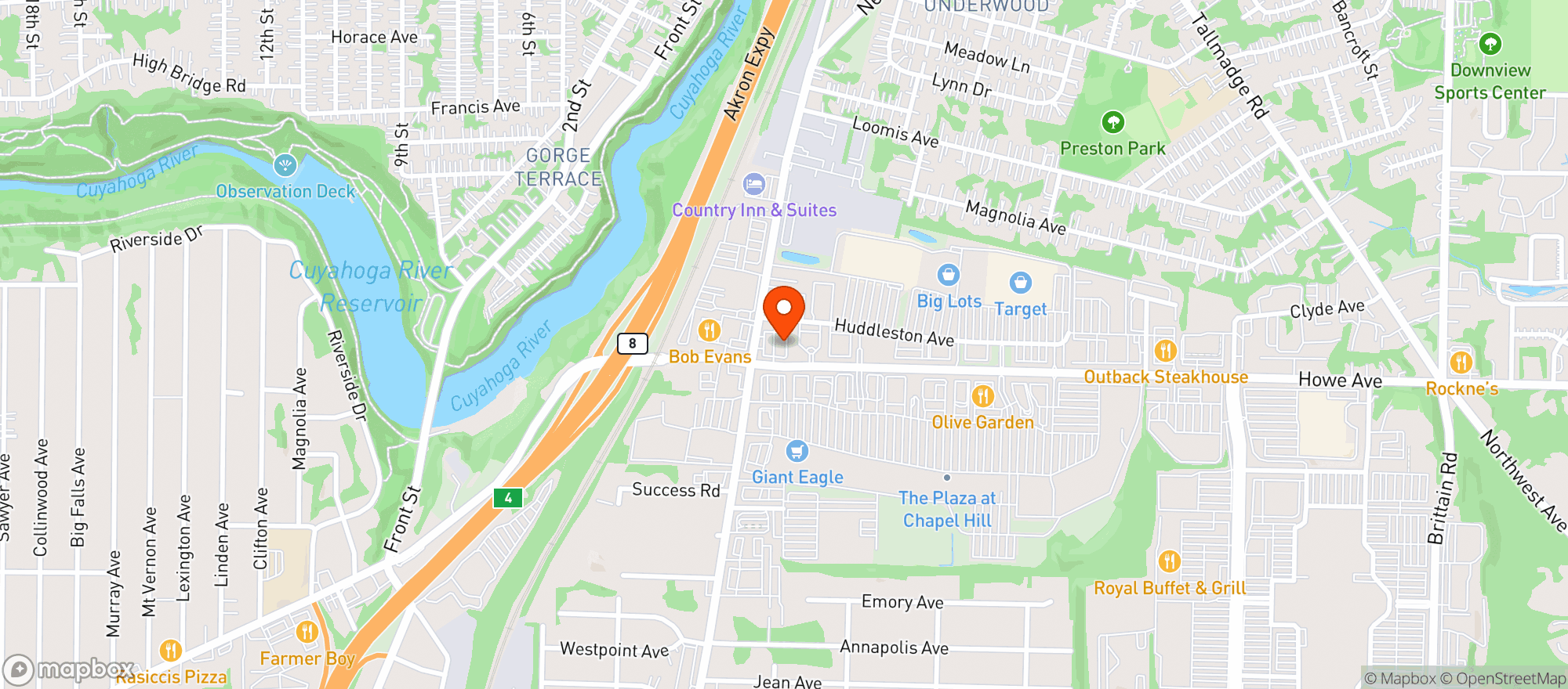 Map showing 7 Eleven #36222