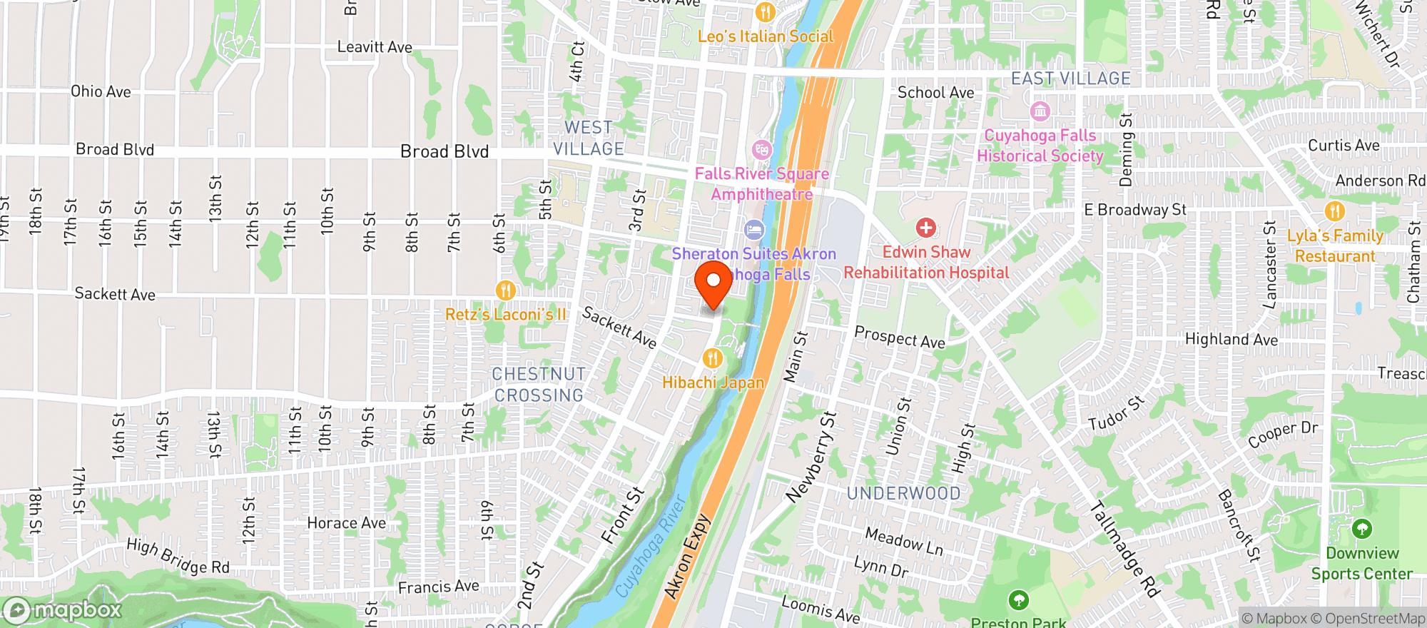 Map showing Butcher & Sprout