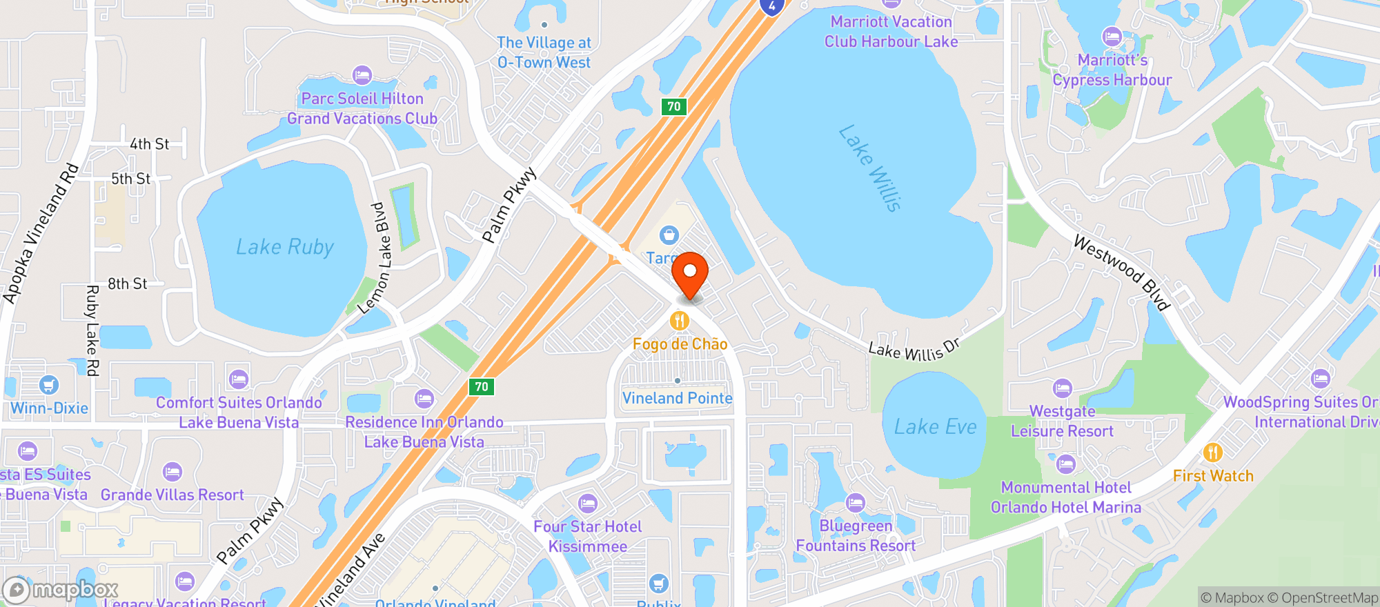 Map showing TARGET LIQUOR