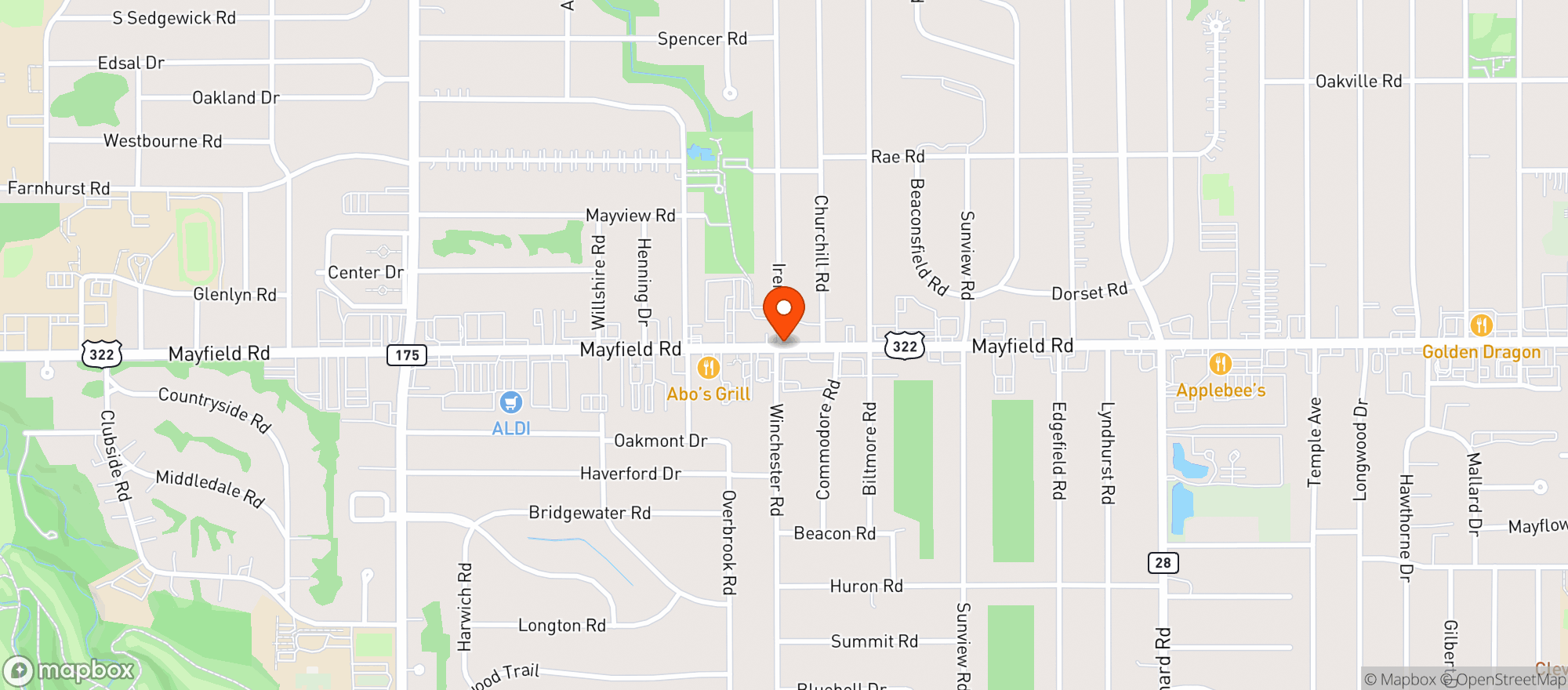 Map showing Lyndhurst Beverage